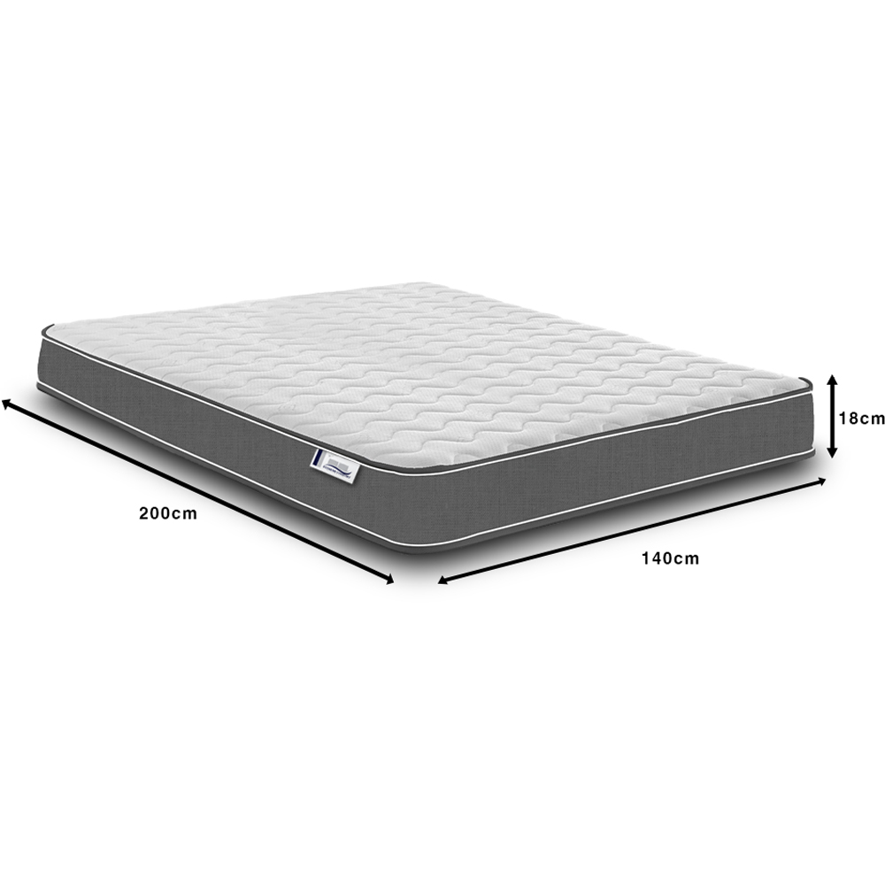 Extreme Comfort Cooltouch Colours European Double Grey Memory Foam and Spring Mattress Image 5
