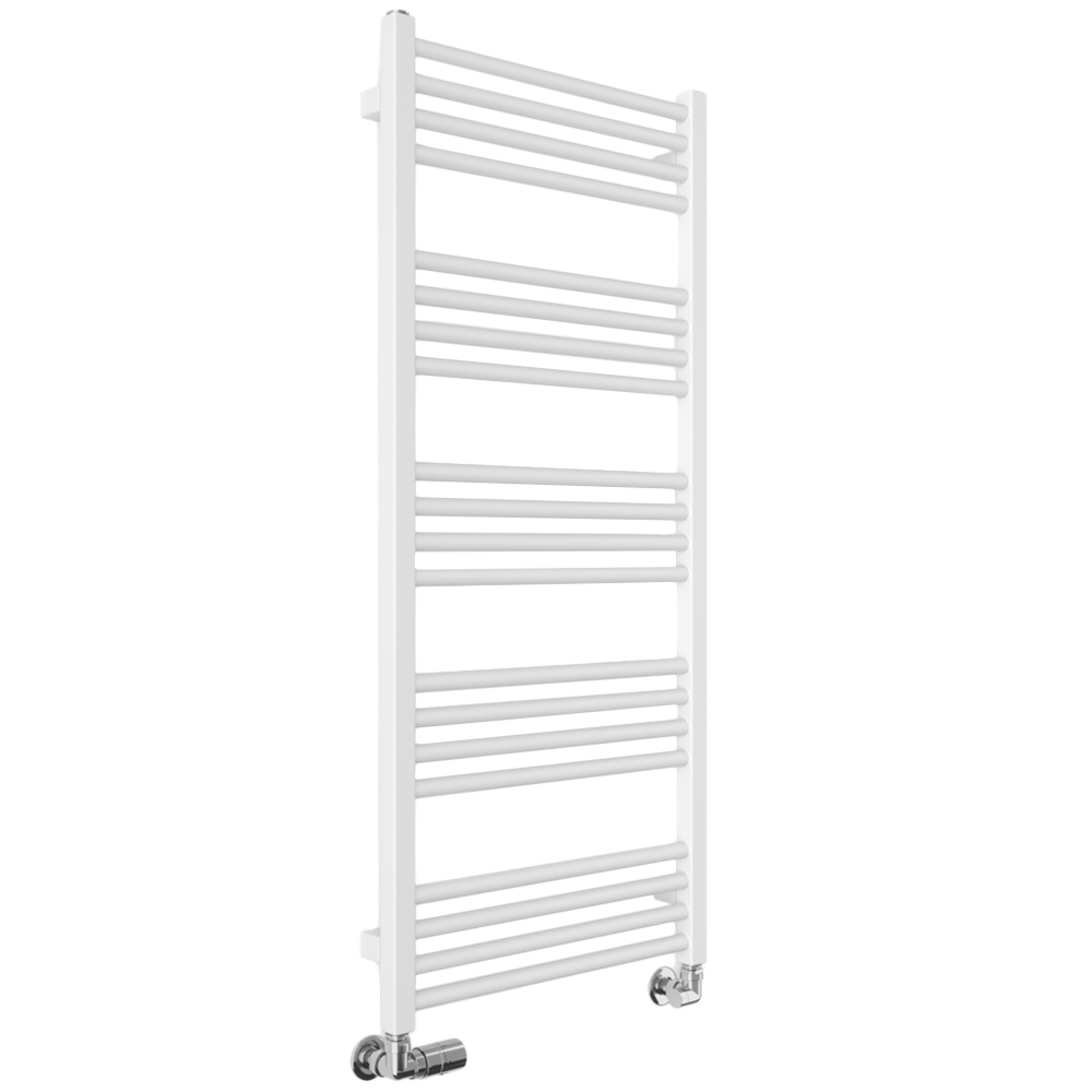 Terma Fiona 1661BTU Soft Matt White Heated Towel Rail 1140 x 500mm Image 1