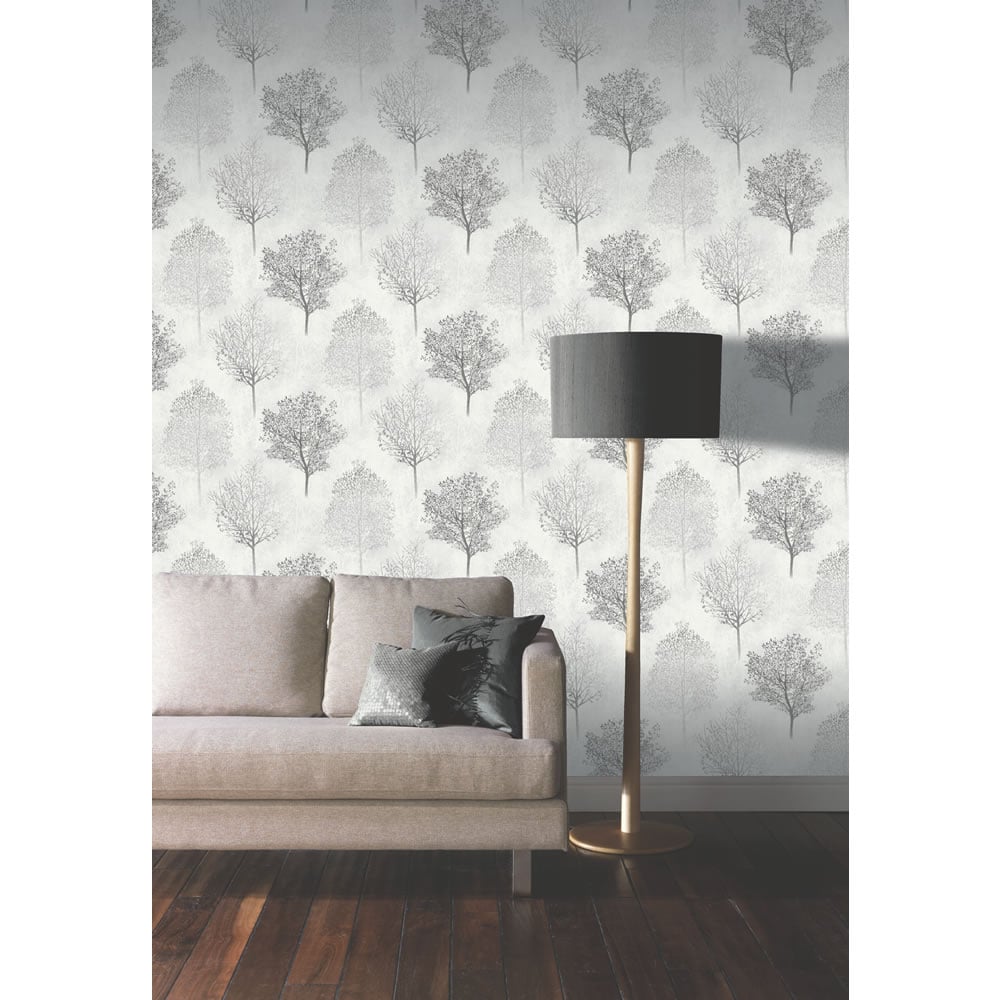 Arthouse Wonderland Mono Wallpaper Image 2