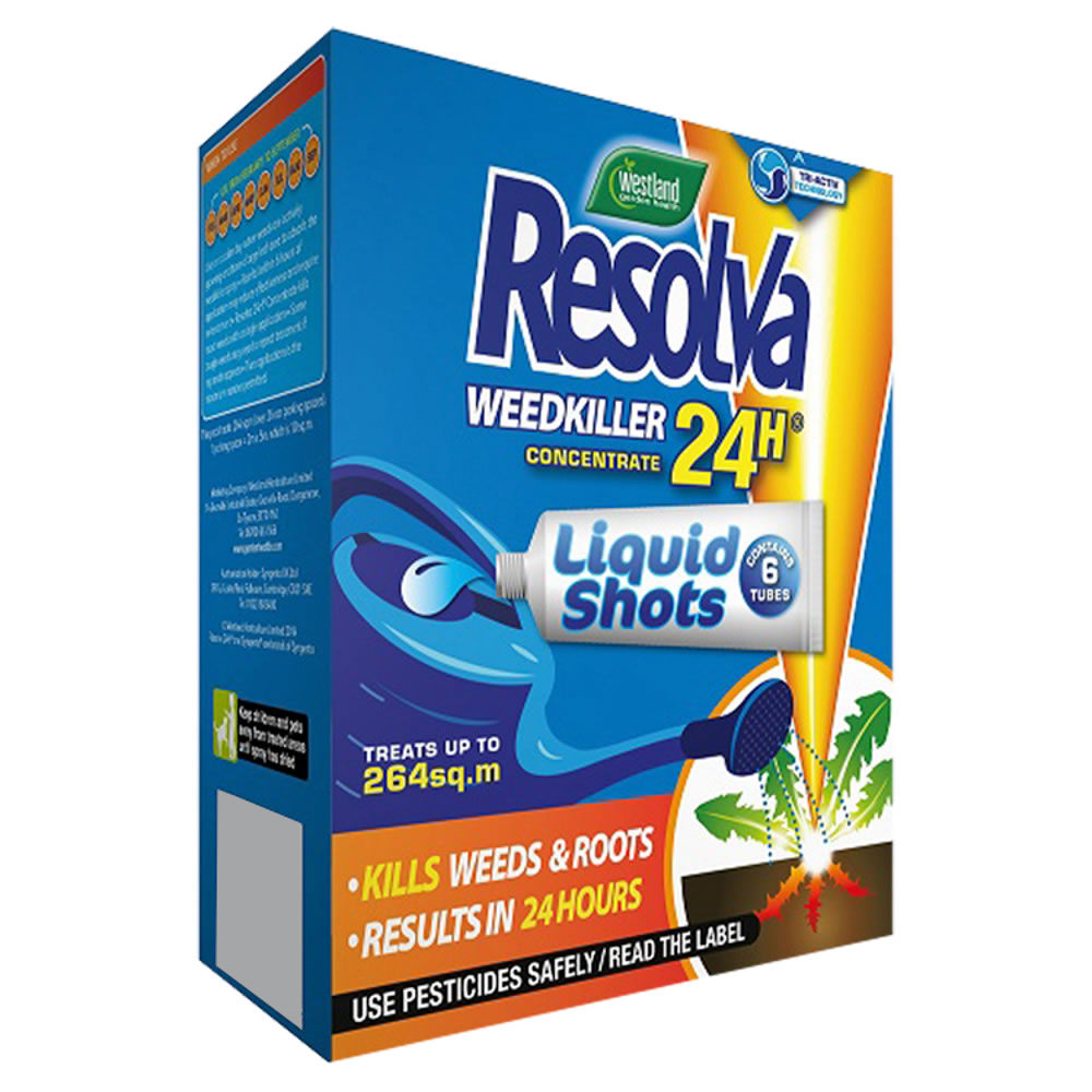 Resolva 6 pack 24H Concentrate Liquid Tubes Weedkiller Image 1