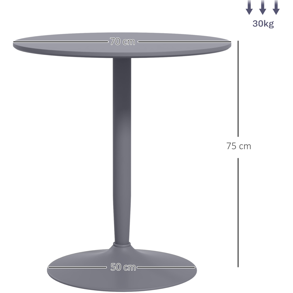 Portland 2 Seater Dining Table Grey Image 8