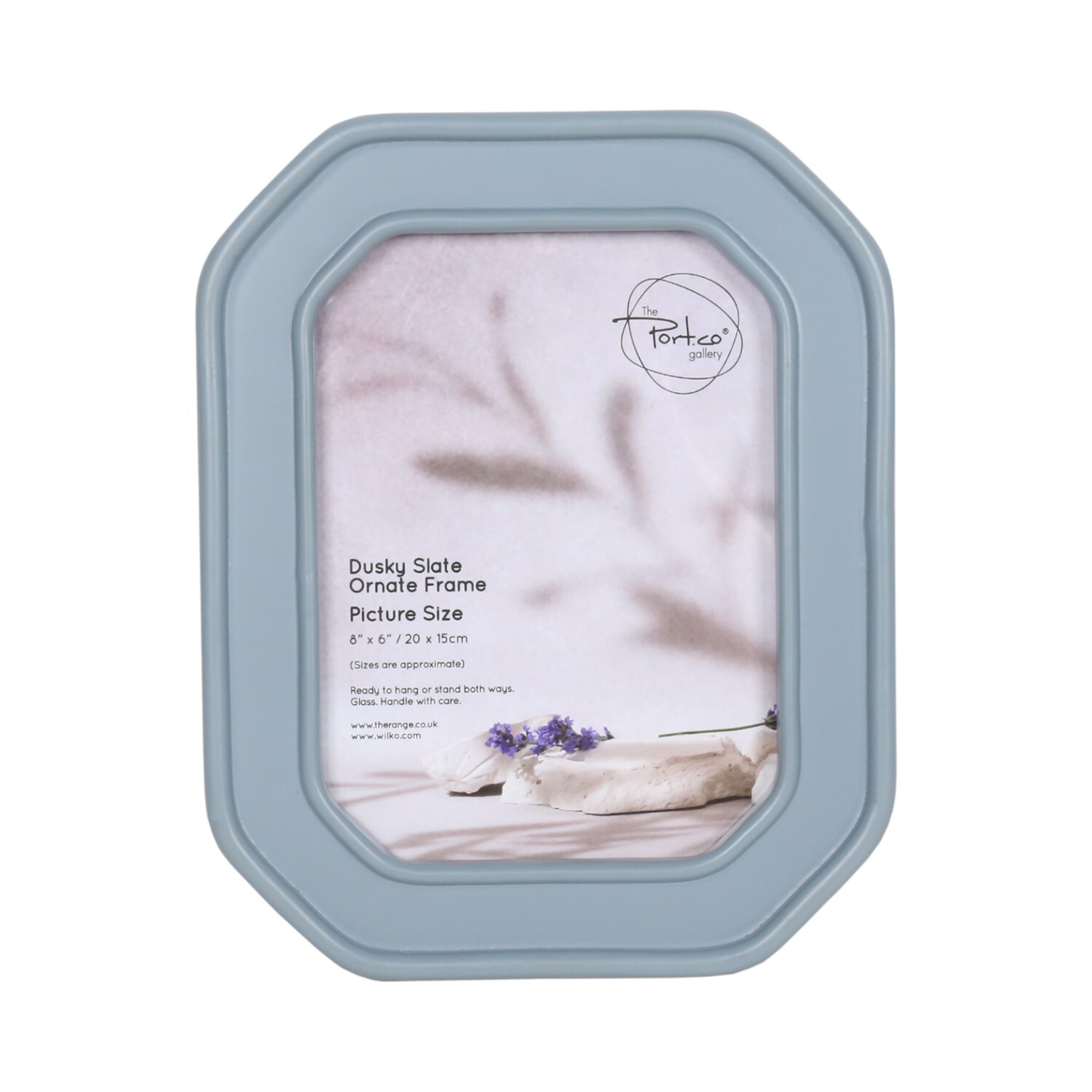 Ornate Photo Frame - Dusky Slate / 8 x 6in Image 1