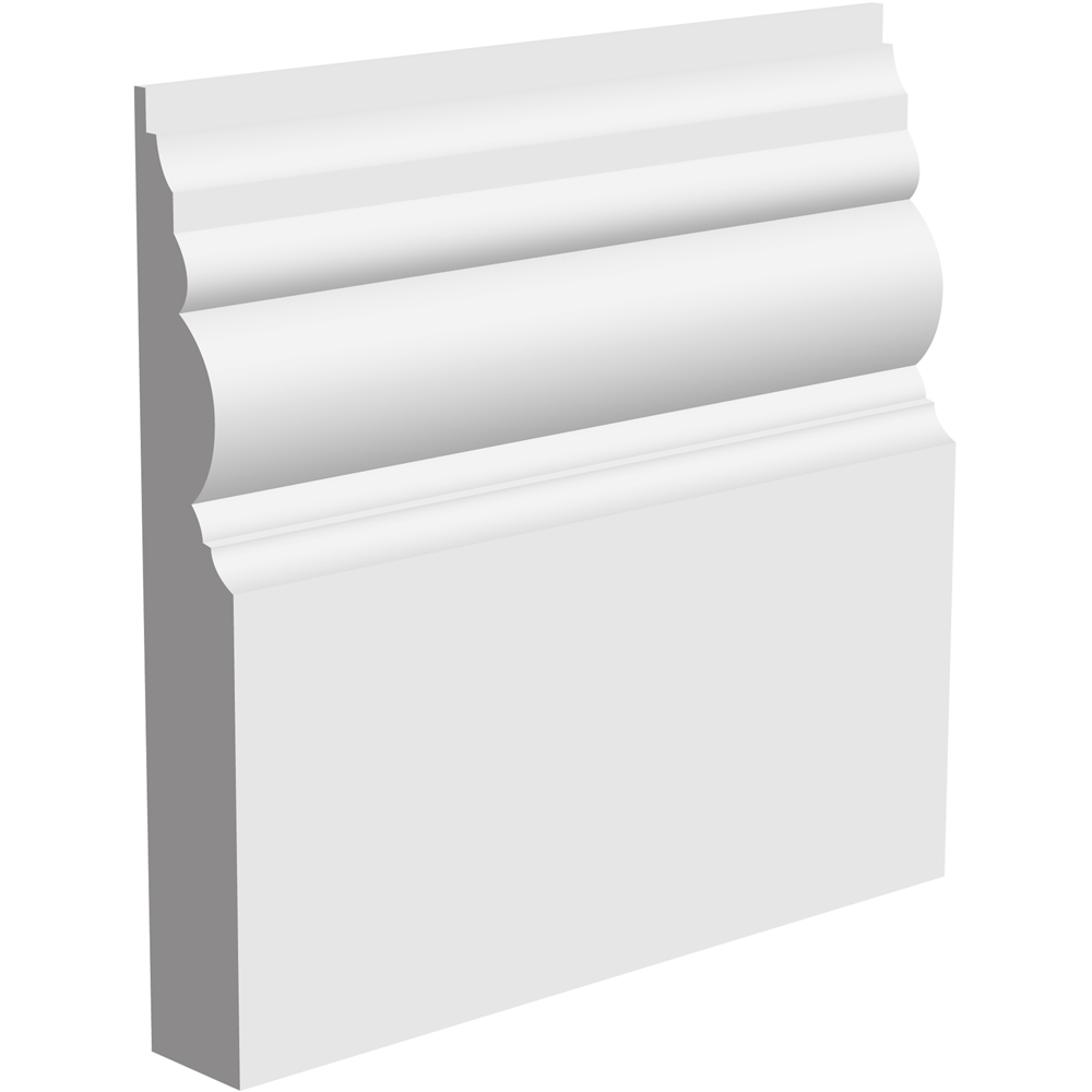 National Skirting White Anglo Primed Skirting Board 18mm 250 x 4200mm Image 1