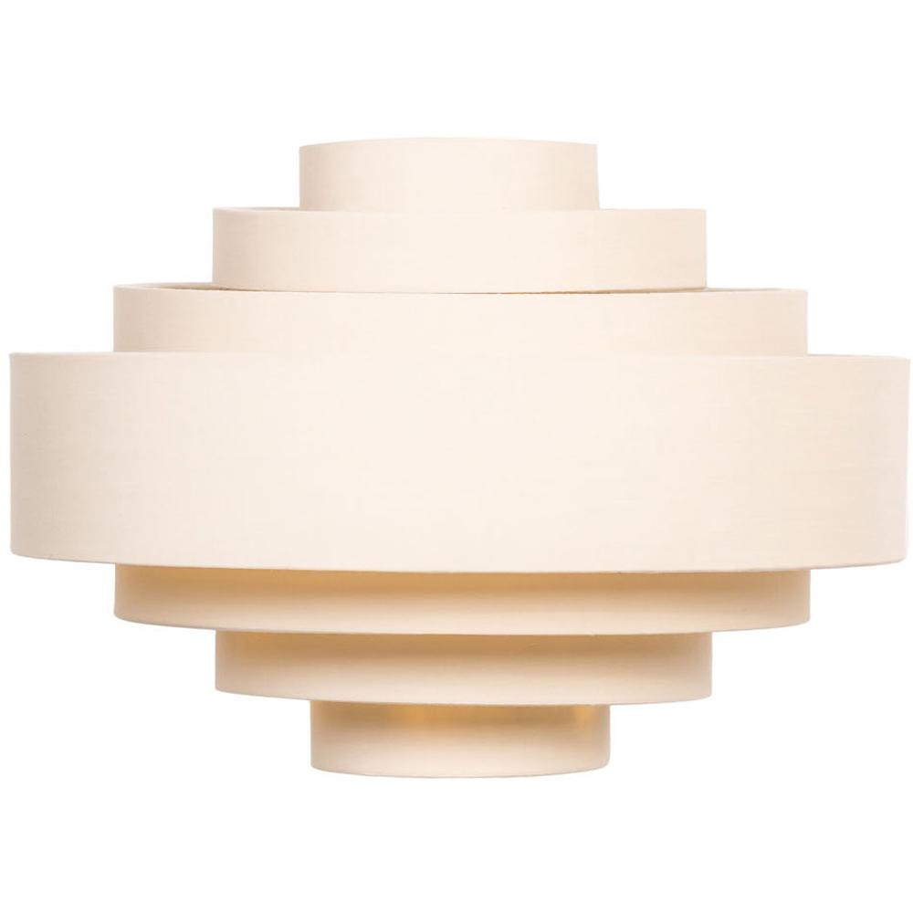 ValueLights Sette 7 Layer Mink with Gold Inner Pendant Shade Image 1