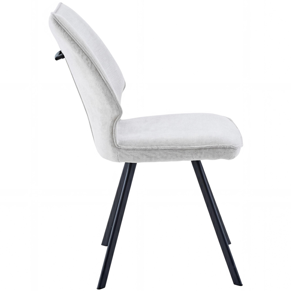 wilko Marlow Beige Swivel Dining Chair Image 6