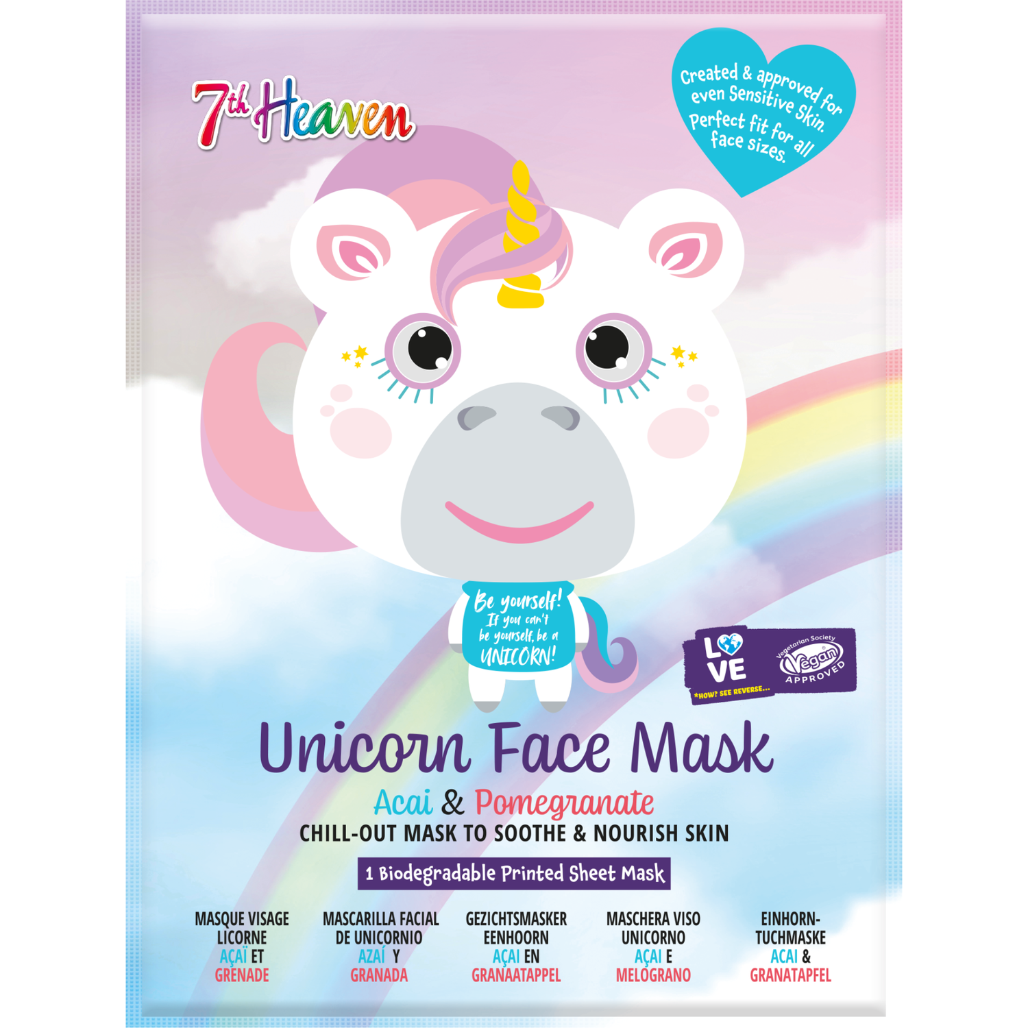 7th Heaven Unicorn Sheet Mask Image