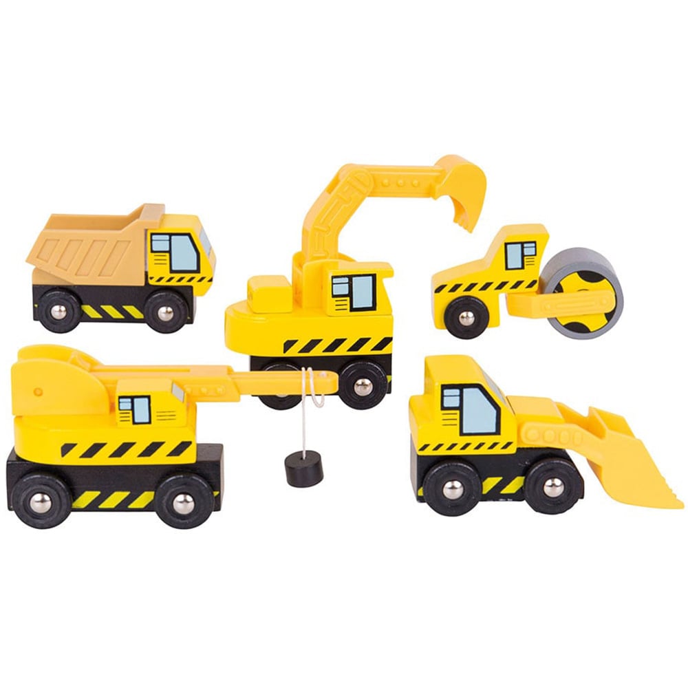 BigJigs Toys Rail Site Vehicles Image 1