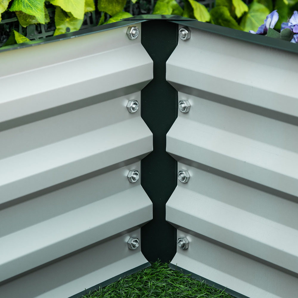Outsunny Raised Planter Bed Green Image 4