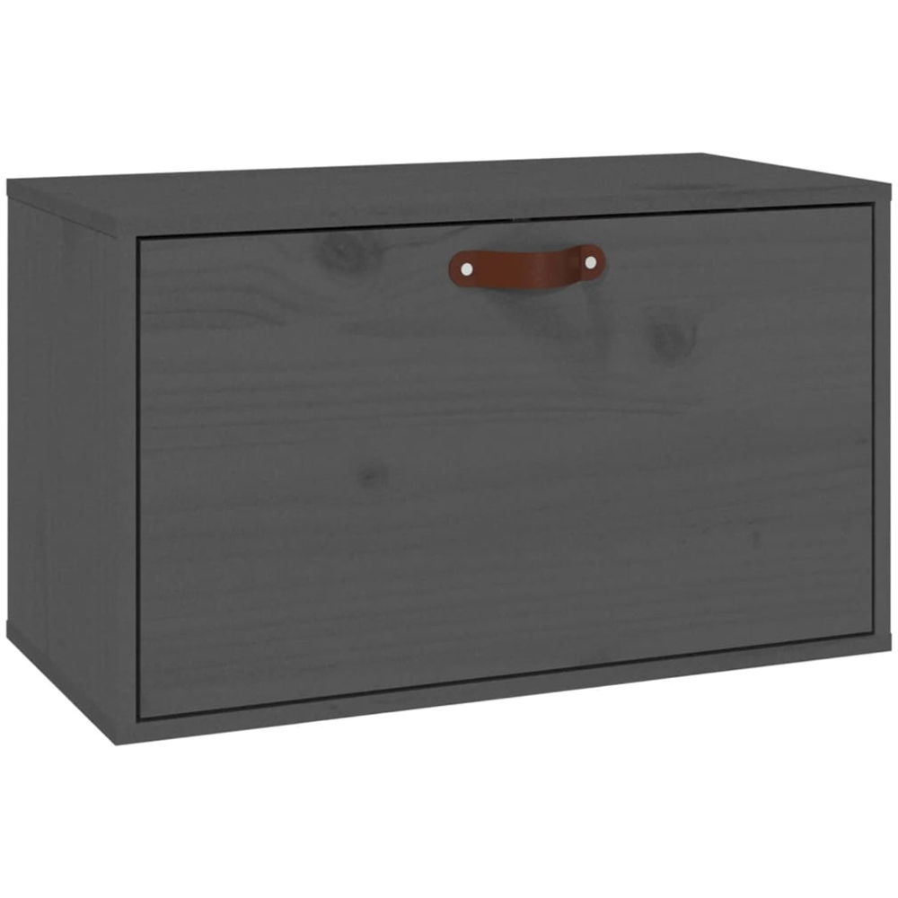 vidaXL Single Door Grey Wall Cabinet Image 2