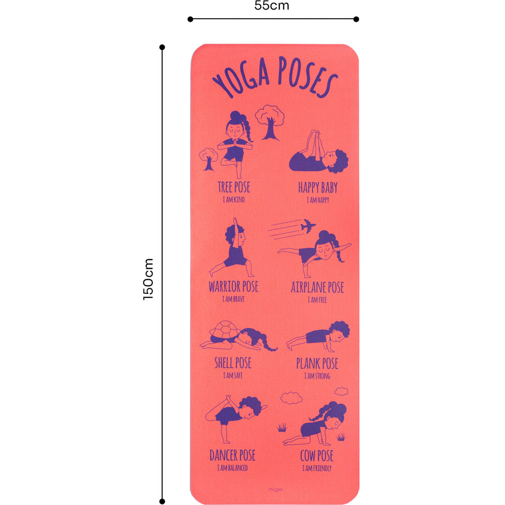 Myga Pose Explorer Kids Printed Yoga Silk Mat Image 4