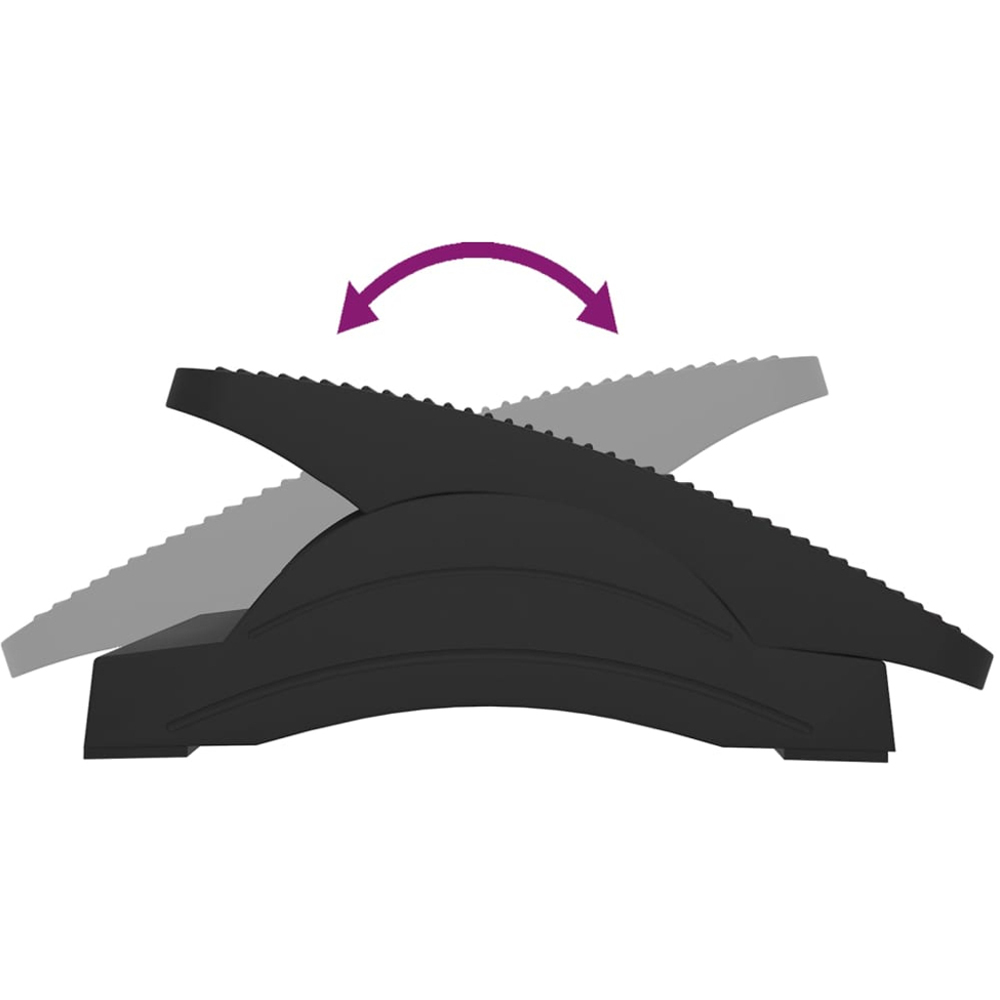 vidaXL Black Footrest Image 6