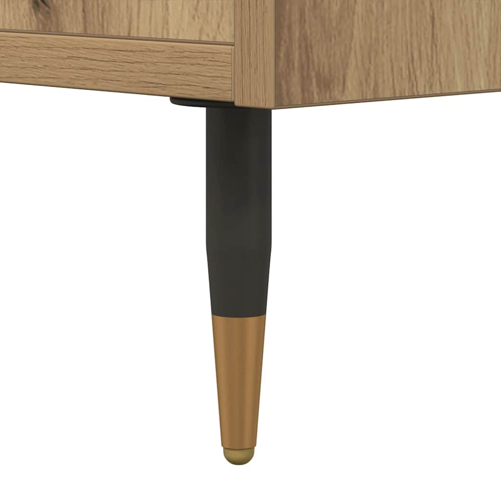 vidaXL 2 Door 2 Shelf Artisan Oak Highboard Image 7