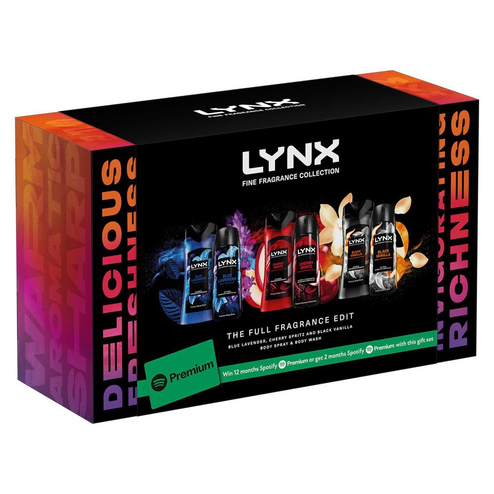 Lynx Fine Fragrance Body Wash and Spray Gift Set with Spotify Bonus Image 3