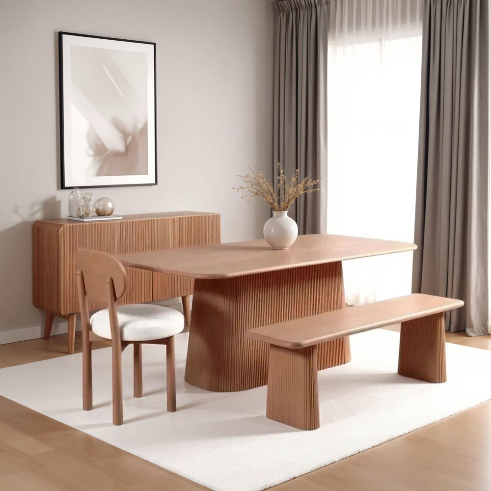 IH Design Jodhpur Set of 2 Solid Wood Dining Chairs Image 7