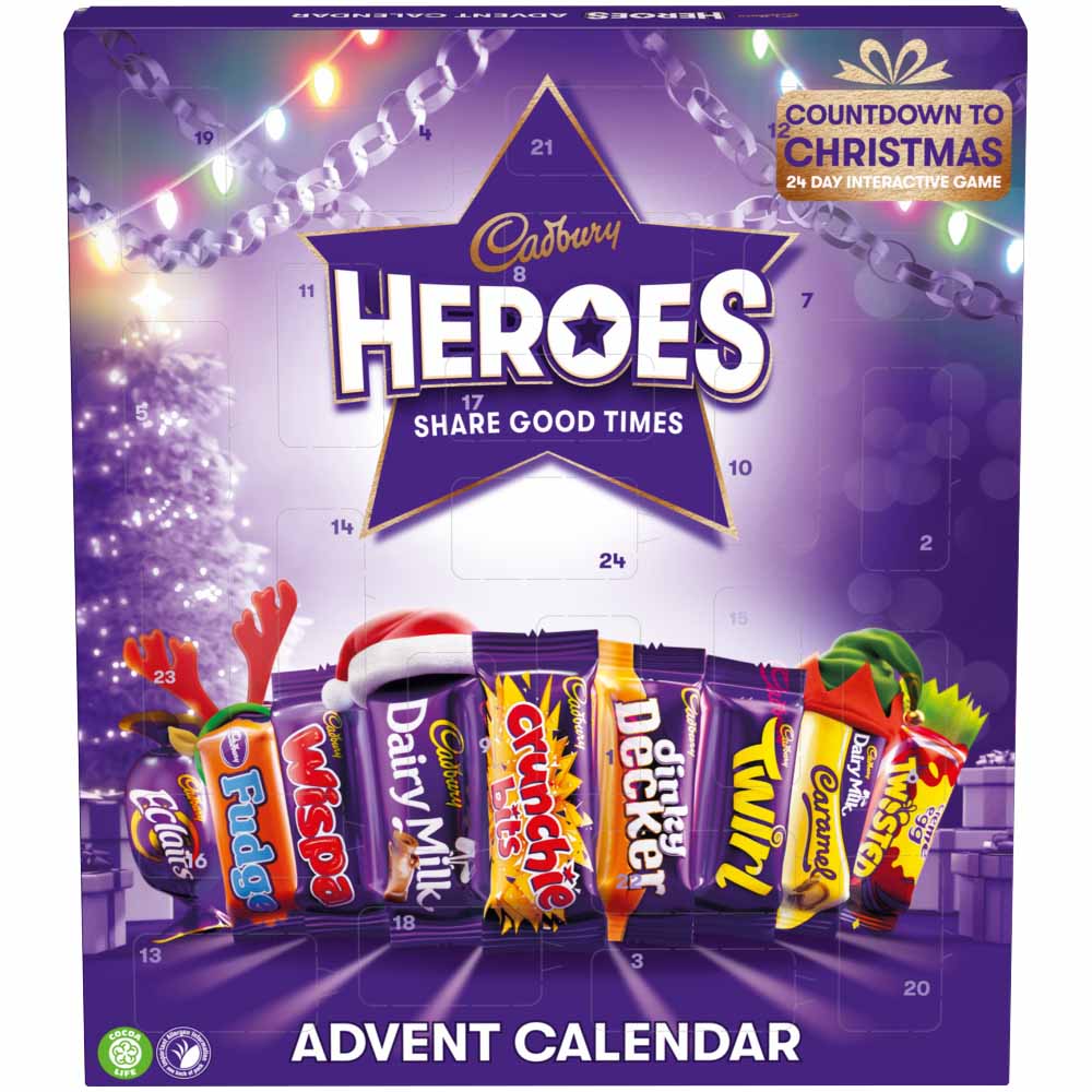 Cadbury Heroes Advent Calendar 230g Image 2