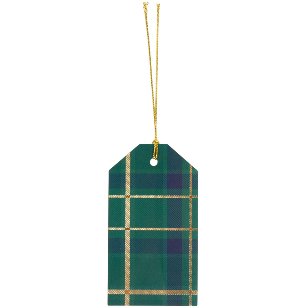 Pack of 12 Tartan Traditional Gift Tags Image 5