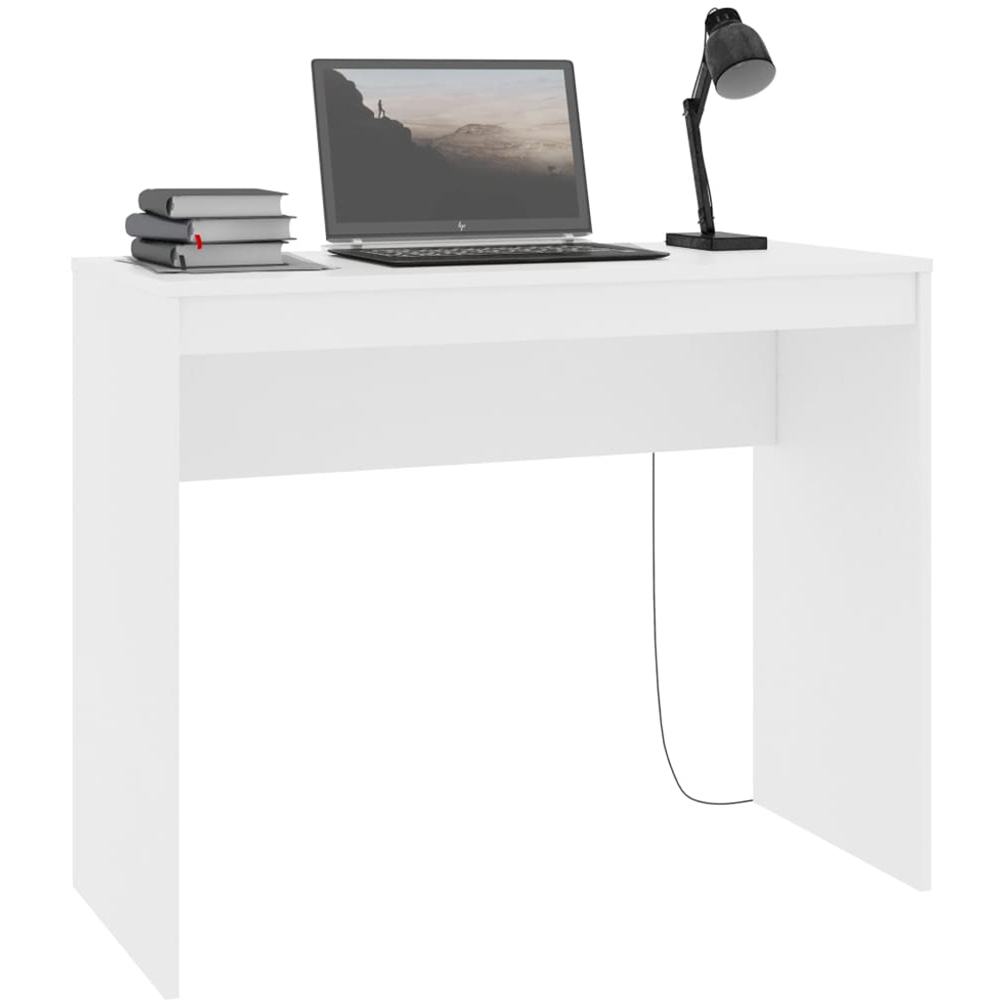 vidaXL Computer Desk White Image 3
