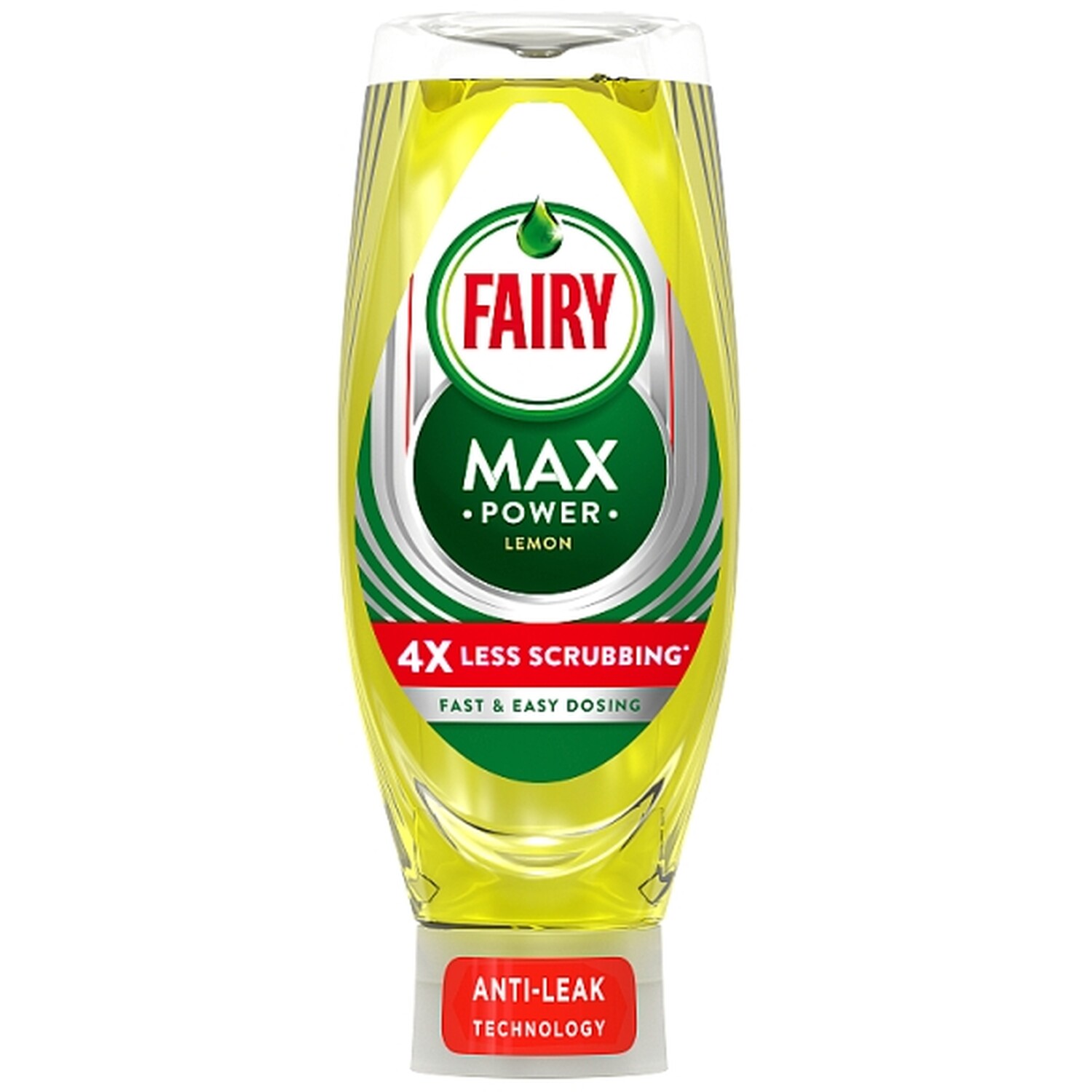 Fairy Max Power Washing Up Liquid  - 640ml / Lemon Image