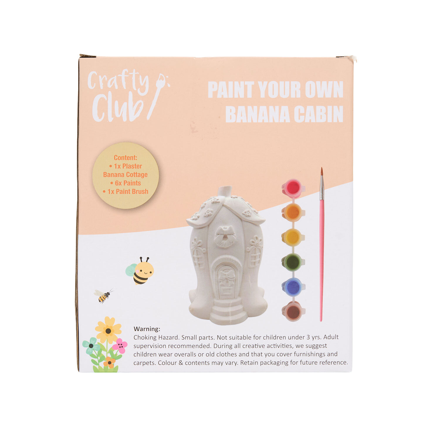 Paint Your Own Ceramic Banana Cabin or Milkshake Cottage Kit Image 4