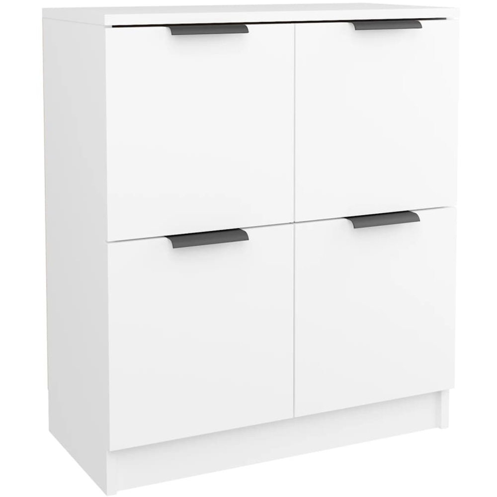 vidaXL 2 Door White Sideboard Image 2