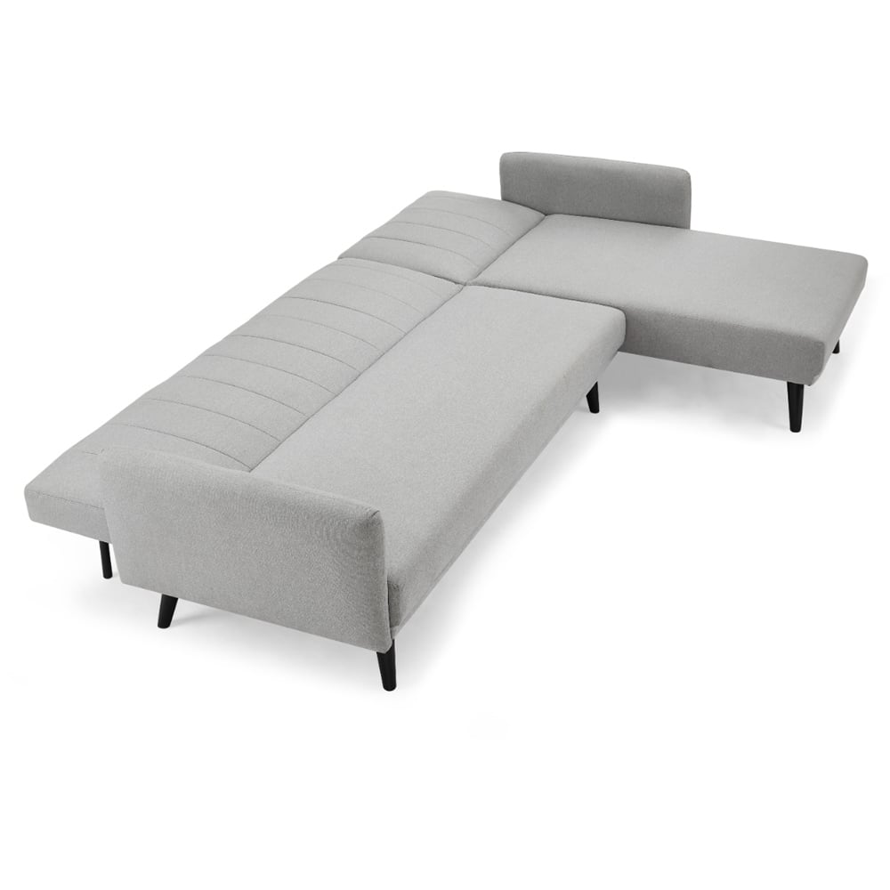 Home Detail Clinton Double Sleeper Light Grey Sofa Bed with Chaise Image 3