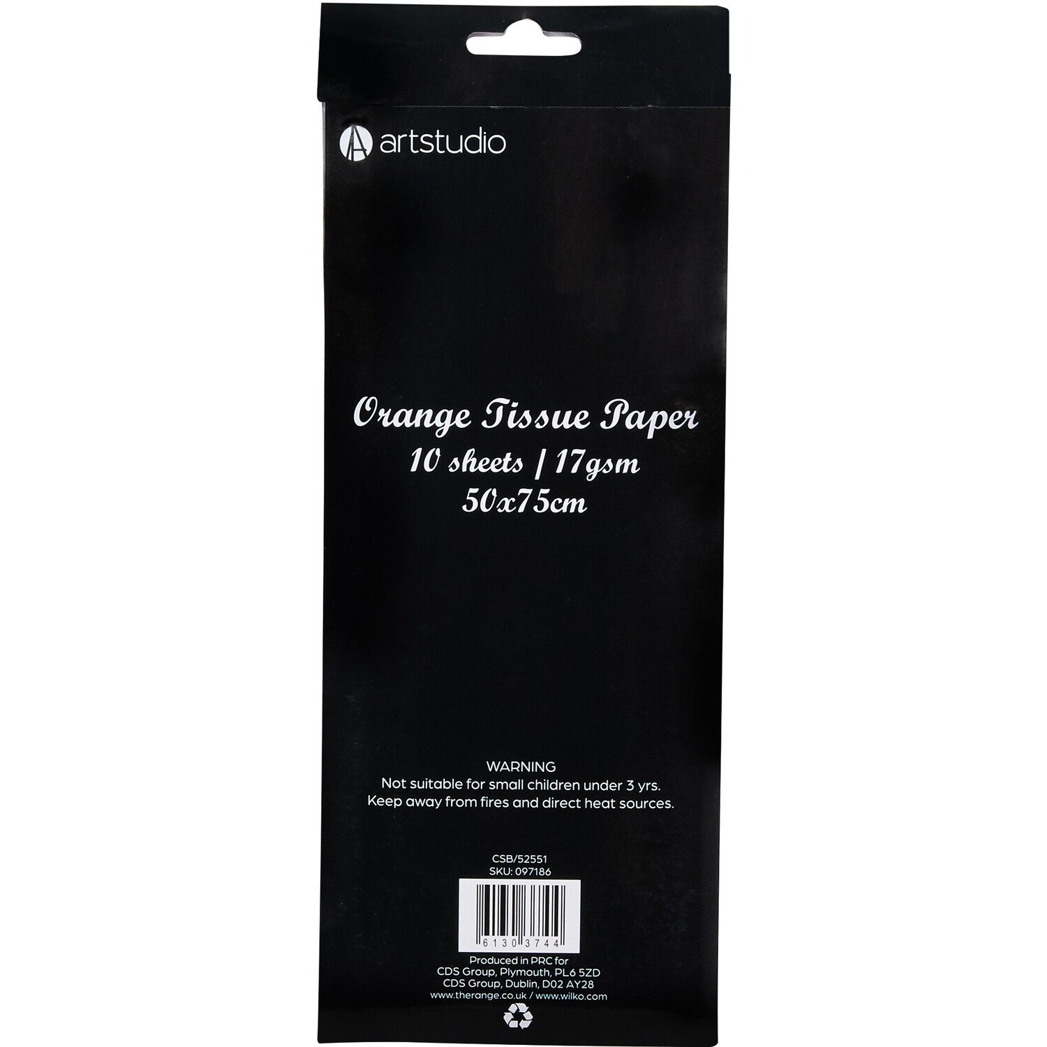 Art Studio Tissue Paper - Orange Image 2