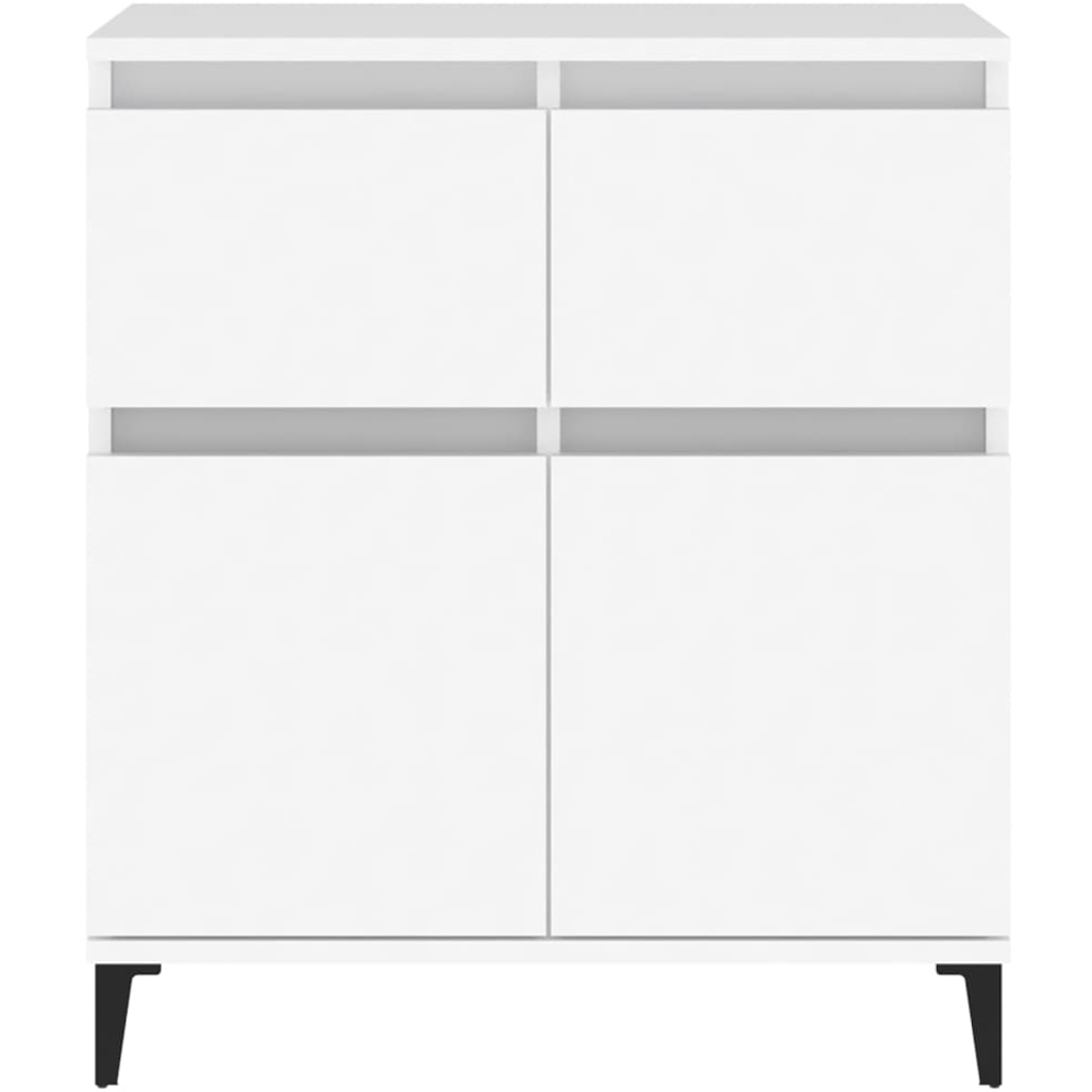 vidaXL 2 Door 2 Drawer White Sideboard Image 5