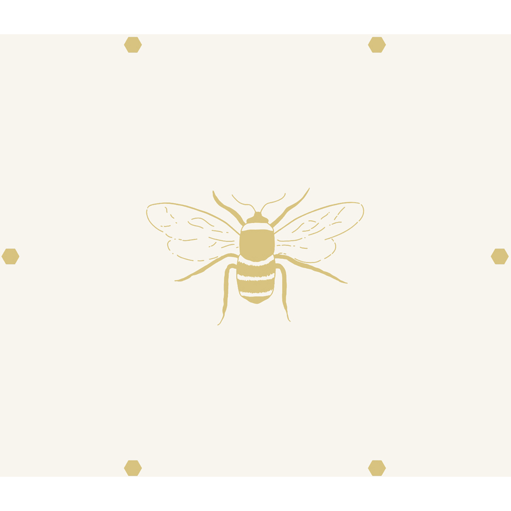 Sophie Allport Bees Silhouette Cream and Ochre Wallpaper Image 5