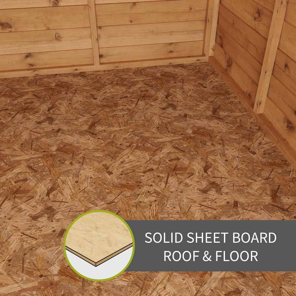 Mercia 3 x 6ft Overlap Pent Bike Storage Shed Image 6