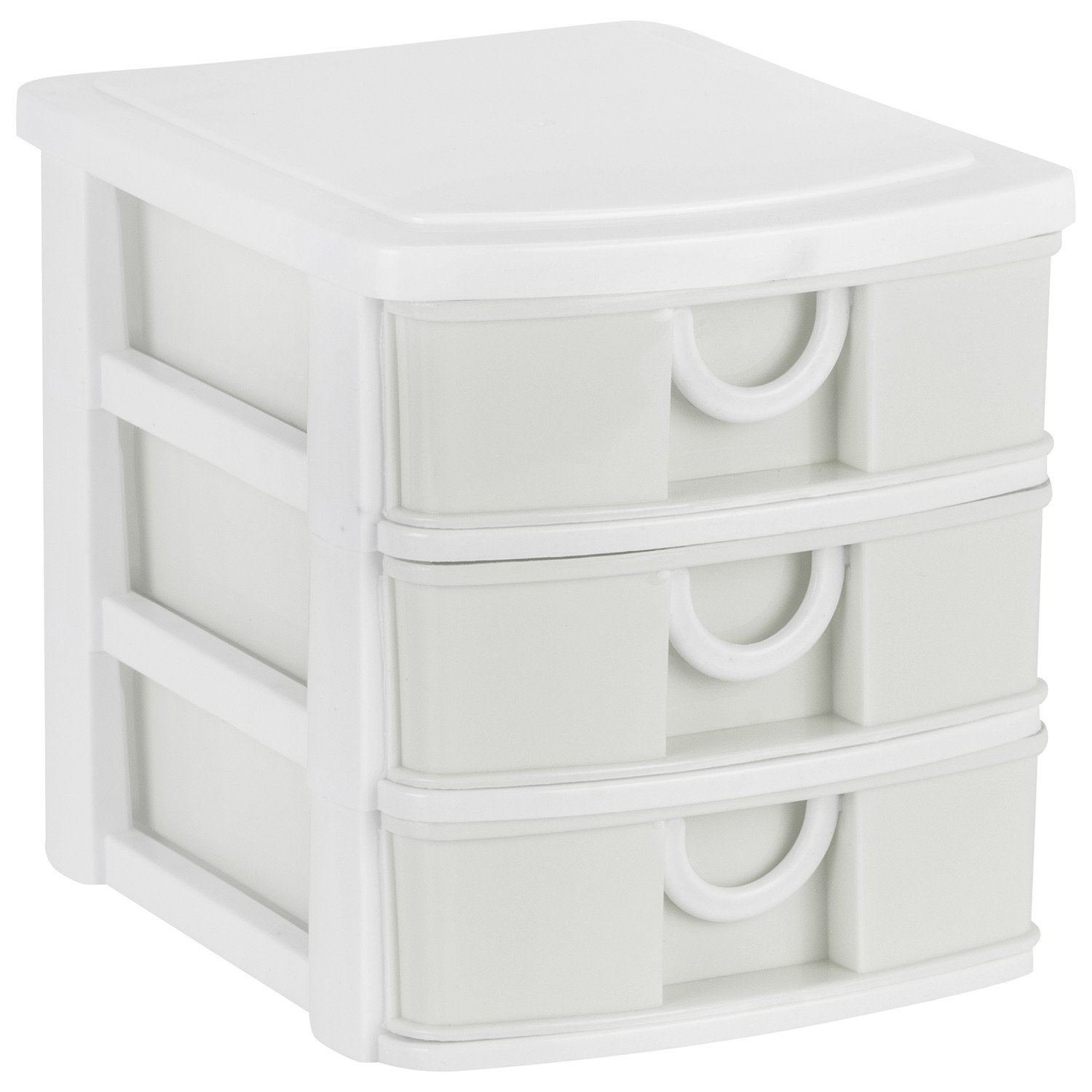 Single Mini Pastel 3 Drawer Storage Organiser in Assorted styles Image 2