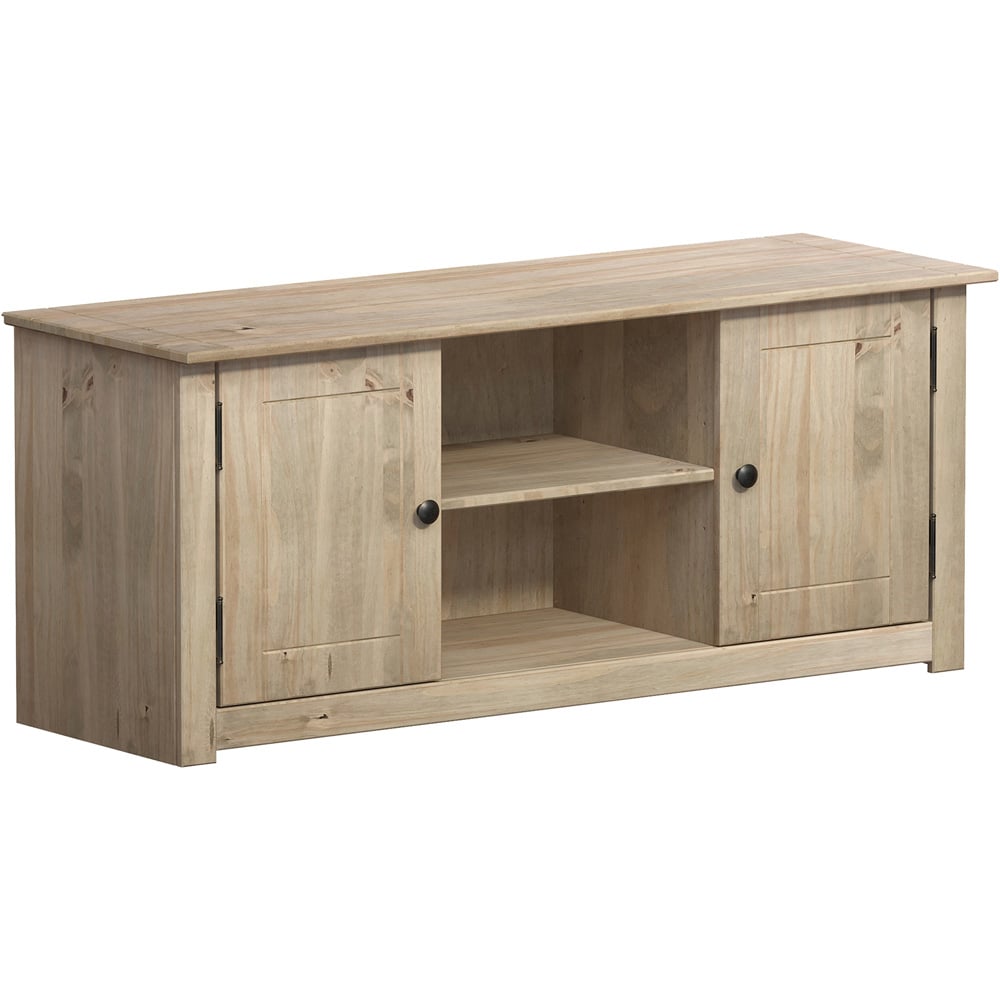 Vida Designs Panama 2 Door Pine TV Unit Image 2