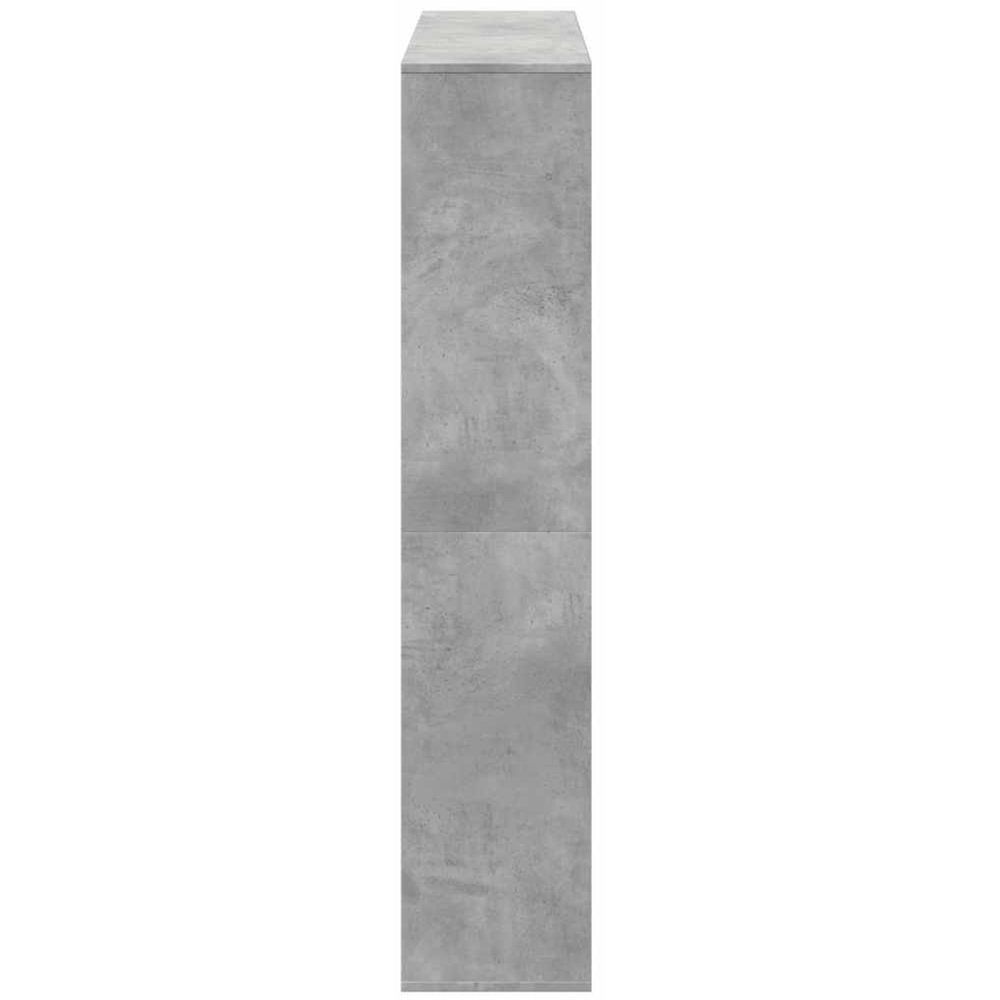 vidaXL 12 Shelf Concrete Grey Bookcase Image 6