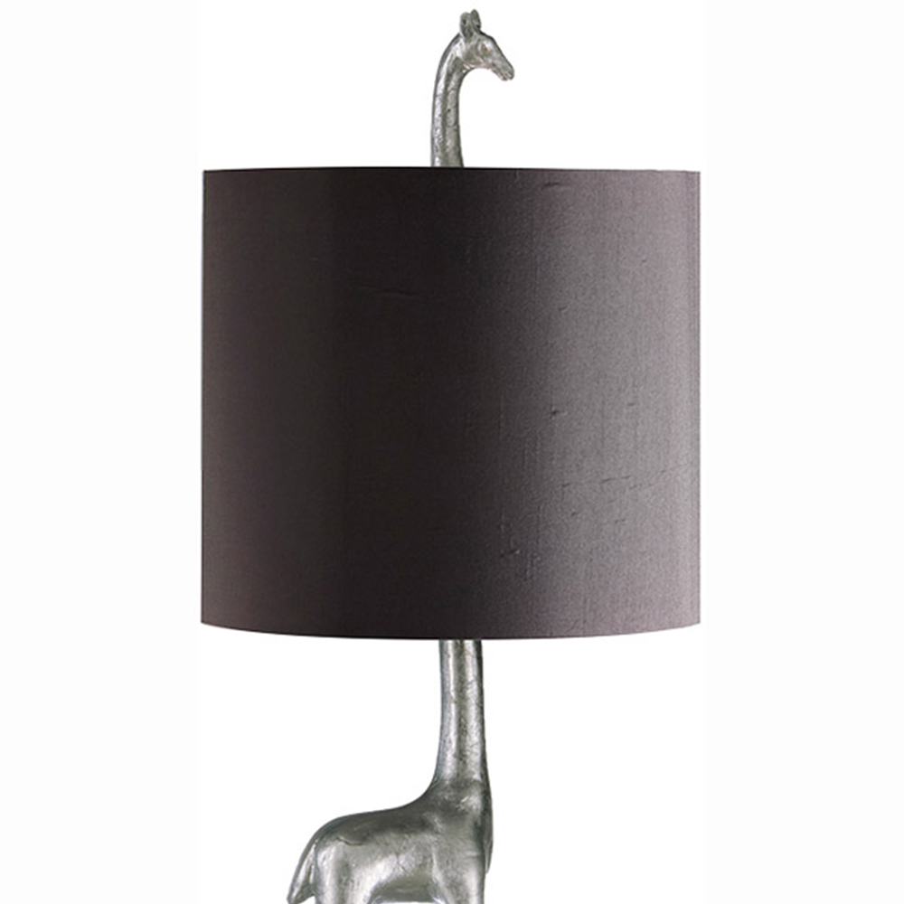 The Lighting and Interiors Silver Jeffrey Giraffe Table Lamp Image 3