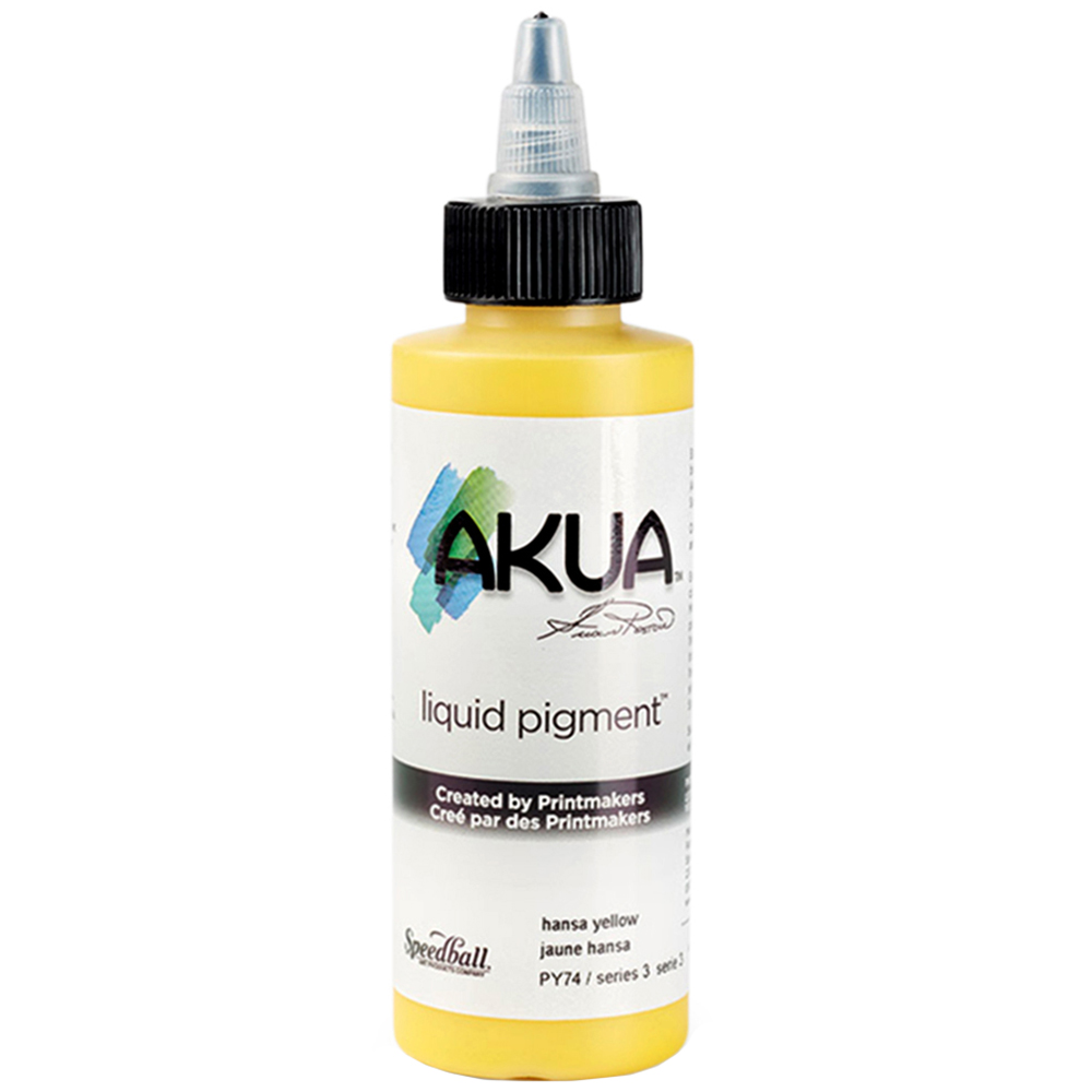 Speedball Akua Hansa Yellow Liquid Pigment 118ml Image