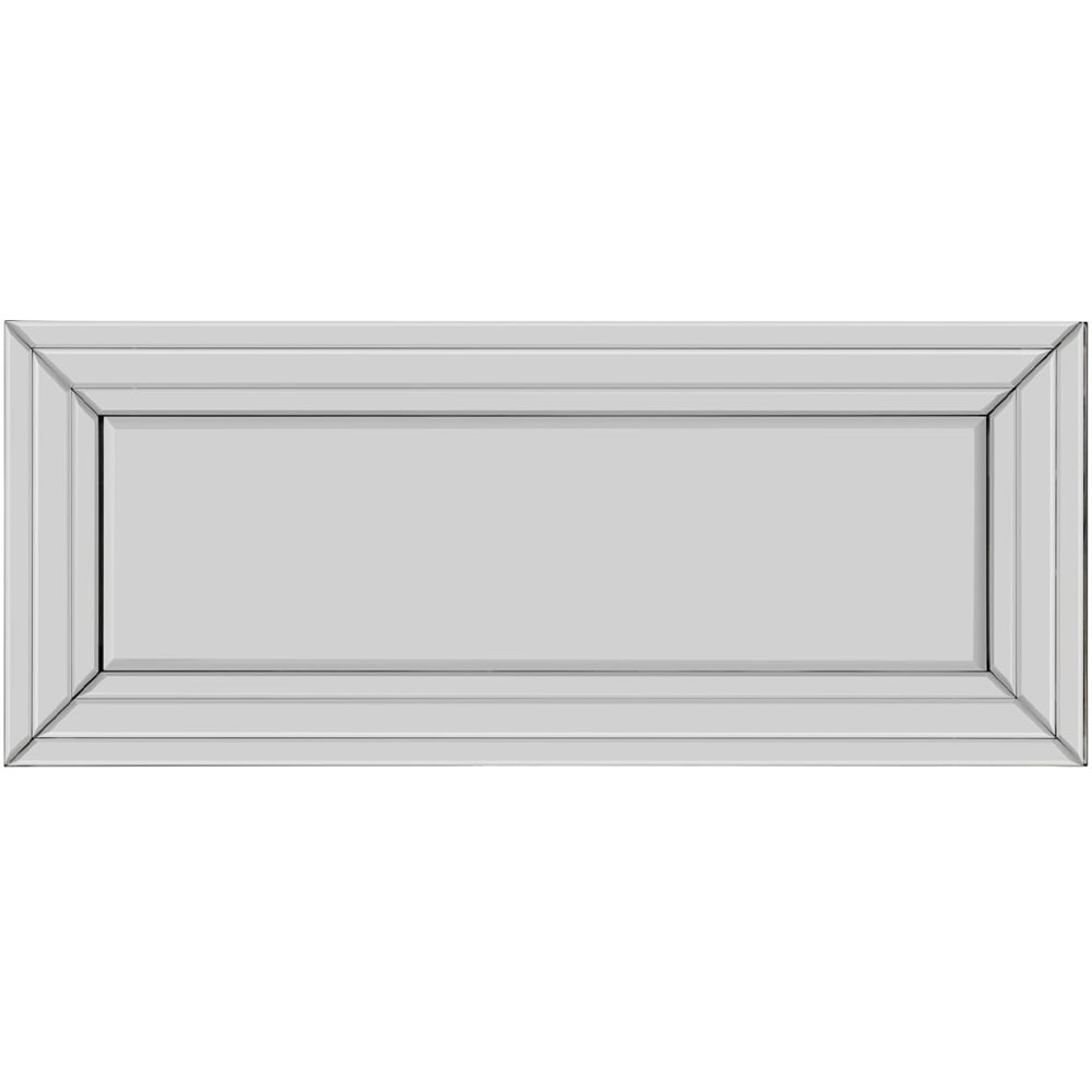 Langley Modern Double Edge Bevelled All Glass Dress Mirror 120 x 50cm Image 3