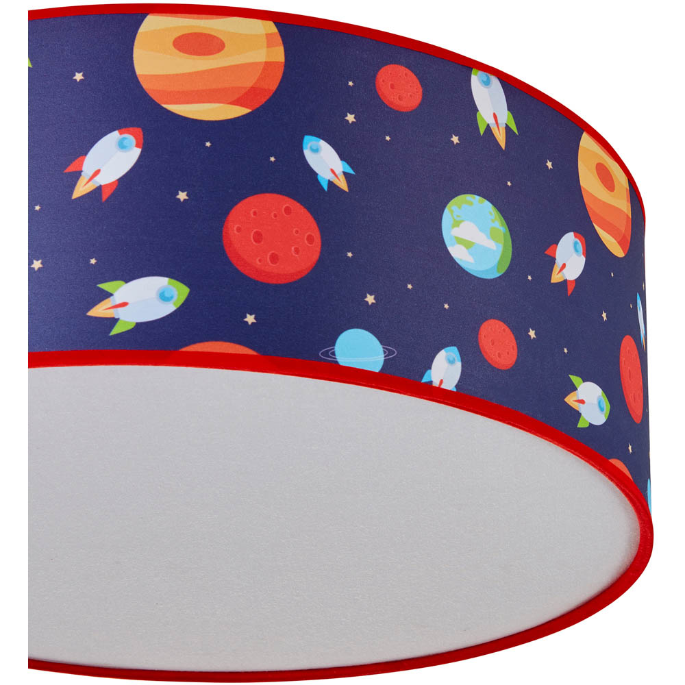 Glow Round Space Diffused 3 Light Flush Ceiling Light Image 4