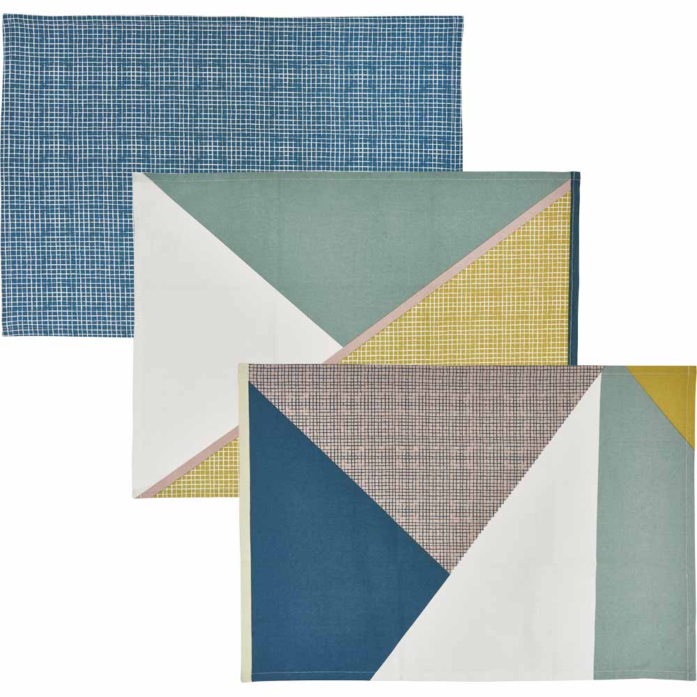 Wilko Green Discovery Tea Towels 3 Pack Wilko