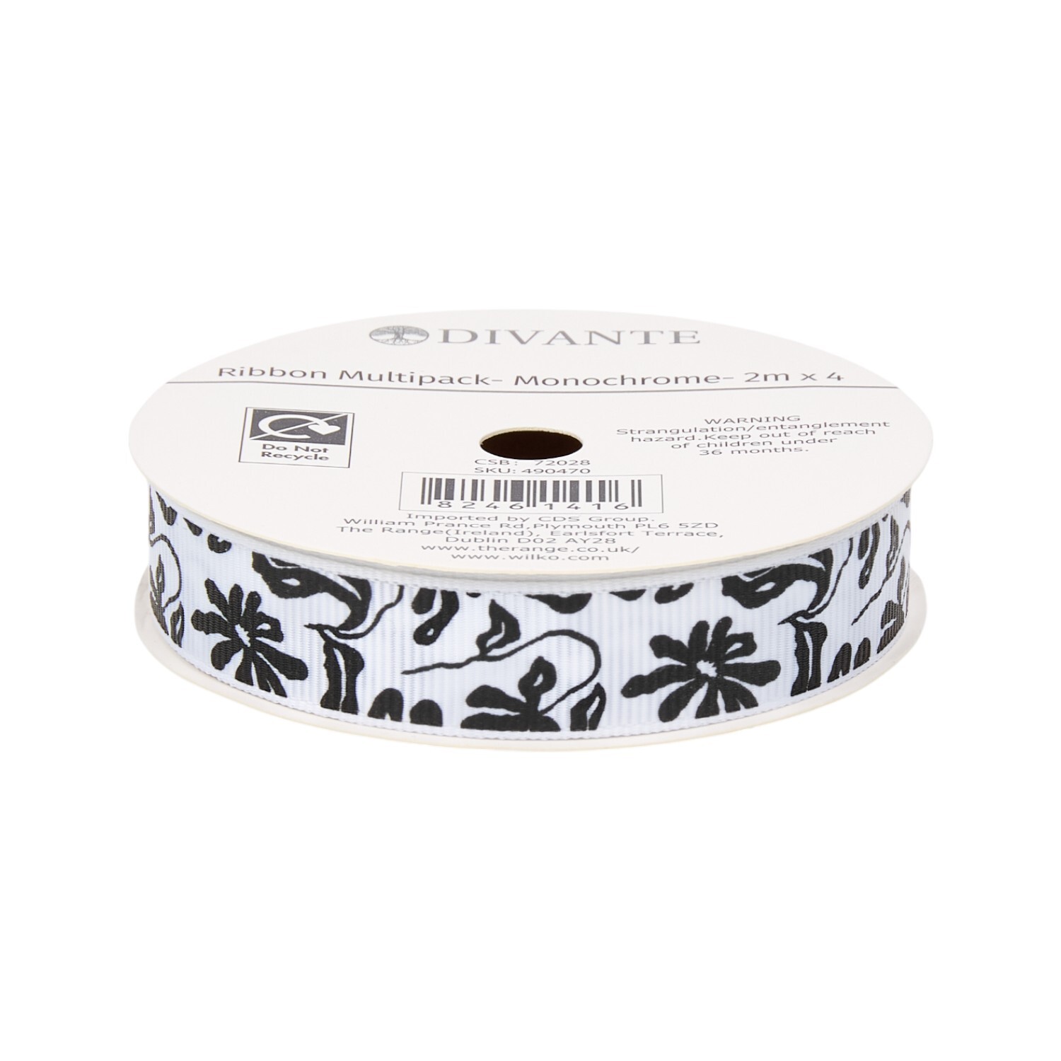 Pack of 4 Monochrome Ribbons Image 3