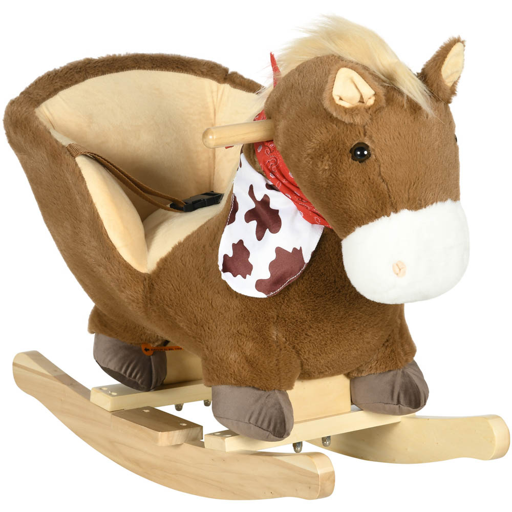 Tommy Toys Rocking Horse Pony Baby Ride On Brown Image 1