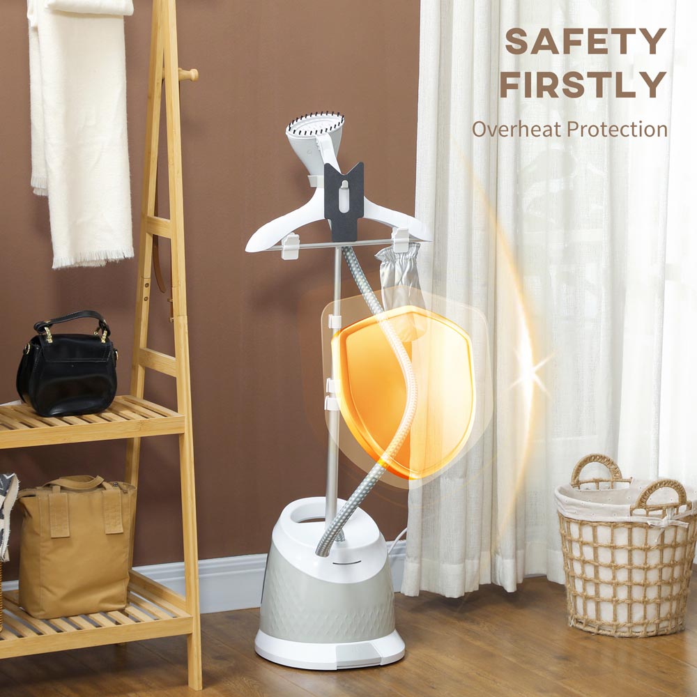 HOMCOM Grey Garment Steamer 8L Image 7