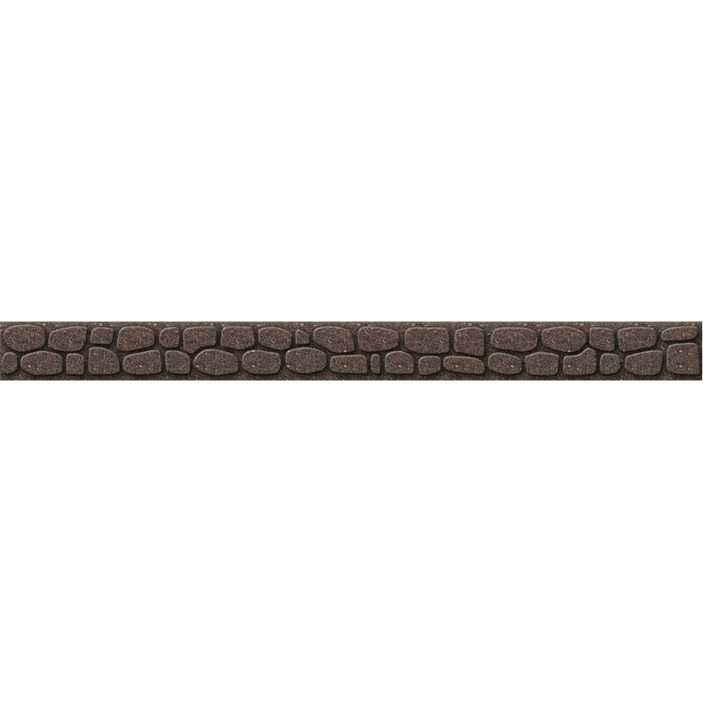 Garden Gear Flexi Curve 9 x 120cm Earth Rubber Rockwall Border Image 1