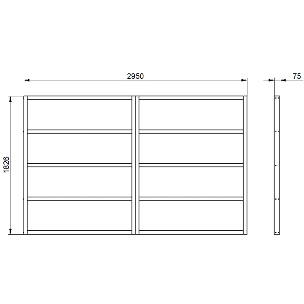 Forest Garden 10 x 6ft Wooden Shed Base Treated Image 3