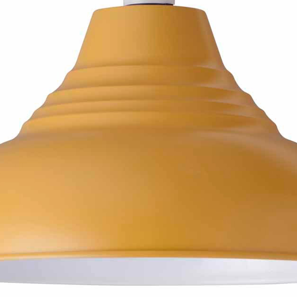 Wilko Mustard Metallic Vintage Pendant Shade Image 4