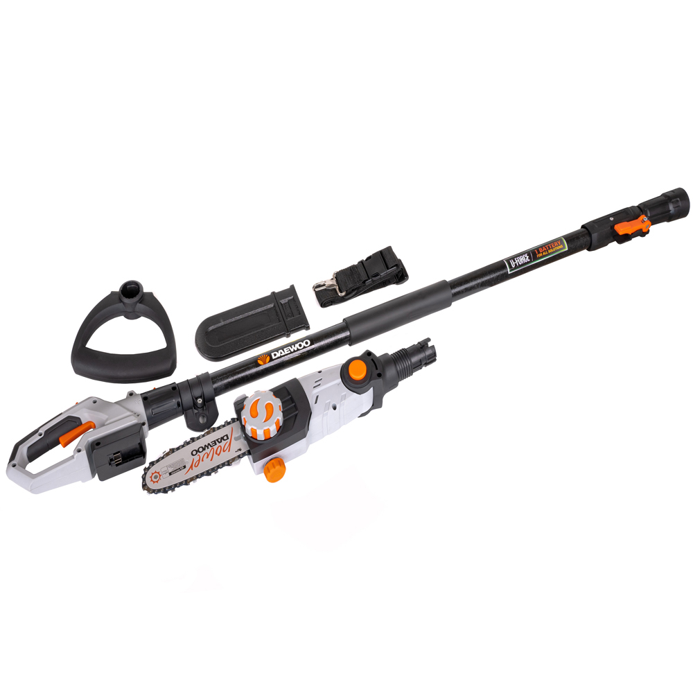 Daewoo U Force Series Cordless Pole Chainsaw with two Battery and Charger 18cm Image 2