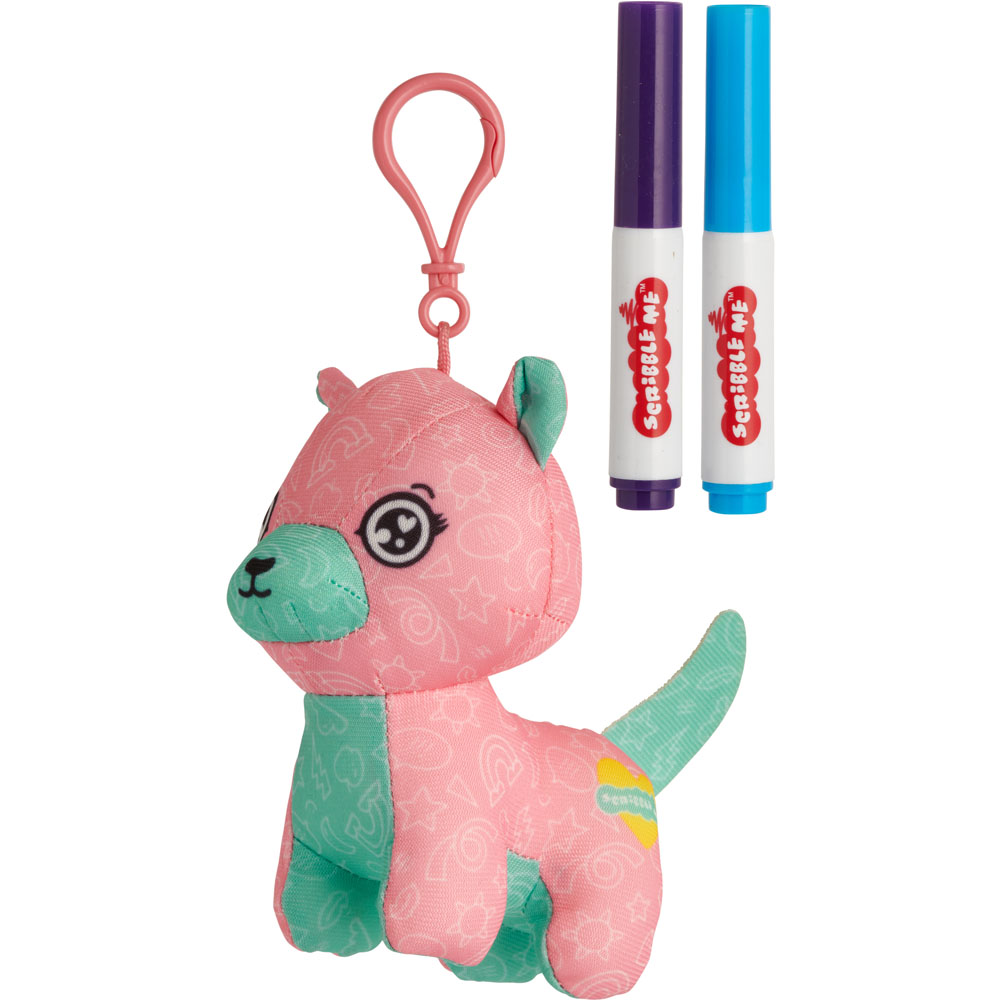 Single Scribble Me Soft Toy Keyring in Assorted styles | Wilko