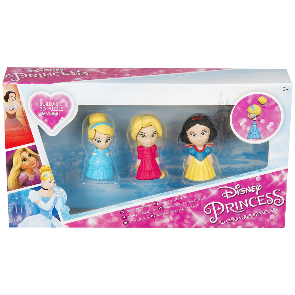 Disney Princess 3D Puzzle Erasers 3 pack Image 6