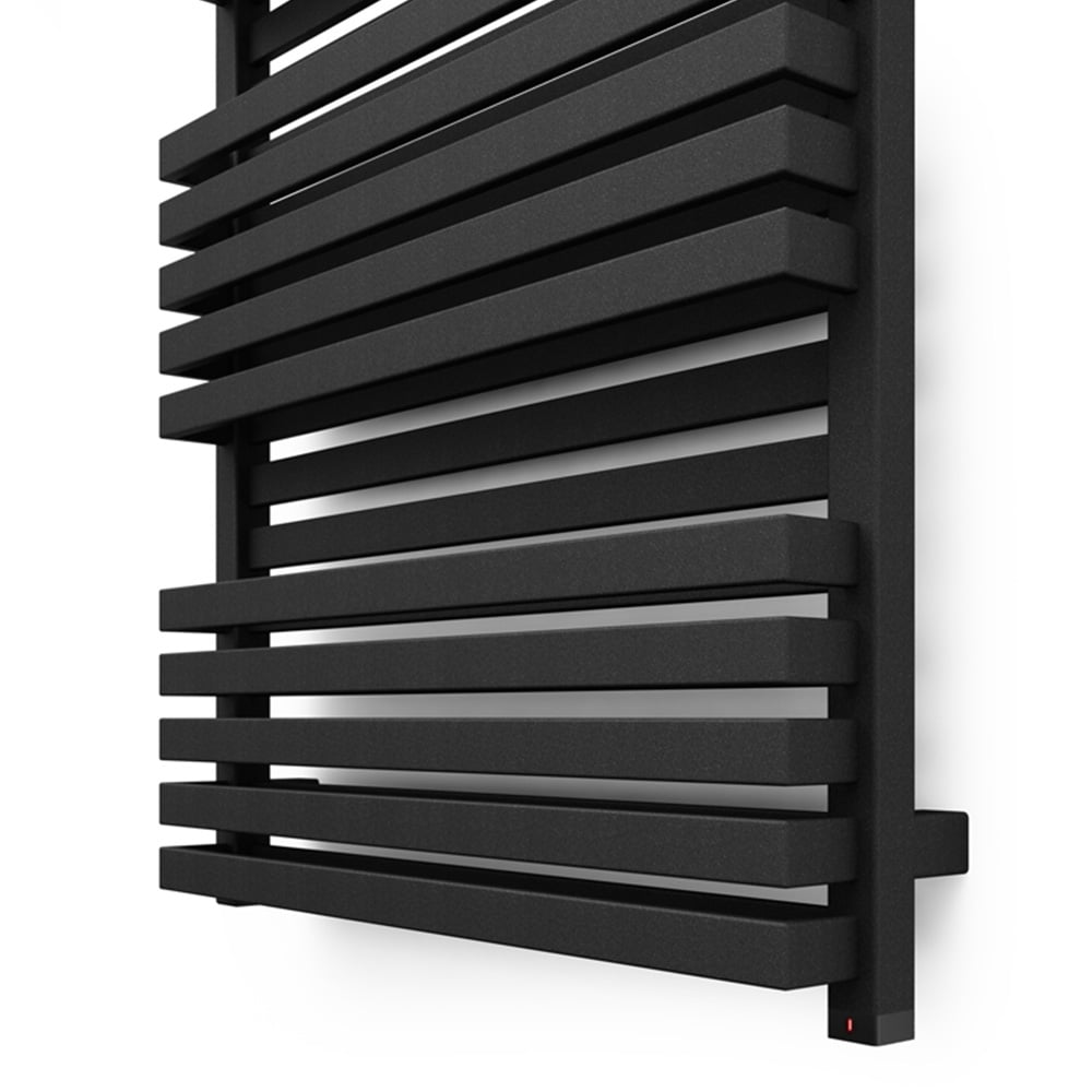 Terma Quadrus Bold One 2728BTU Metallic Black Electric Towel Rail 1185 x 450mm Image 3