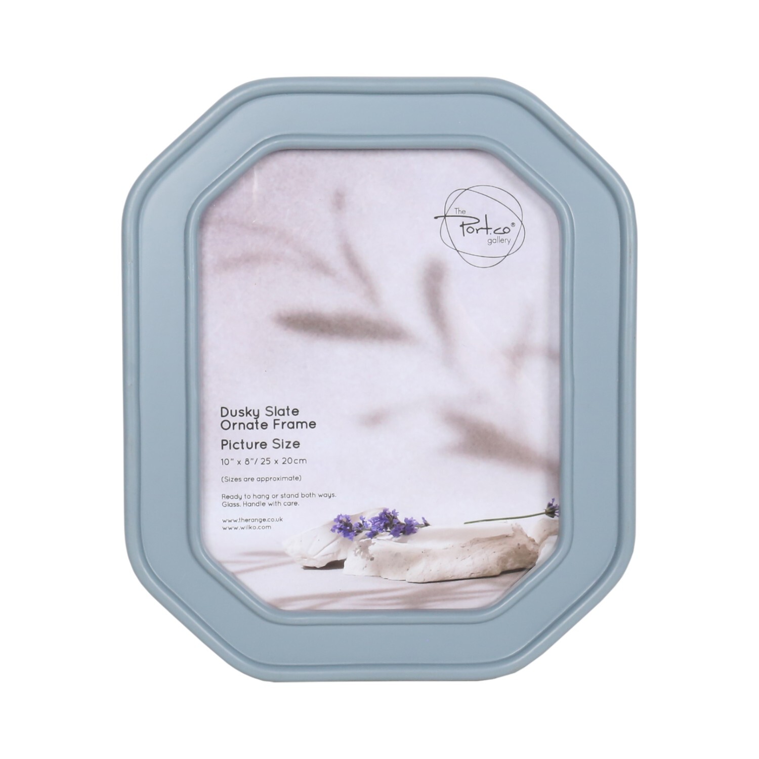 Ornate Photo Frame - Dusky Slate / 10 x 8in Image 1