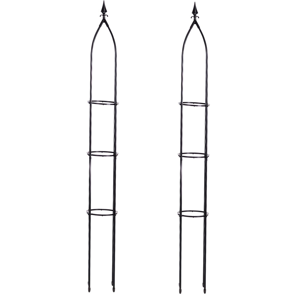 Garden Gear Metal Obelisk 1.6m 2 Pack Image 1