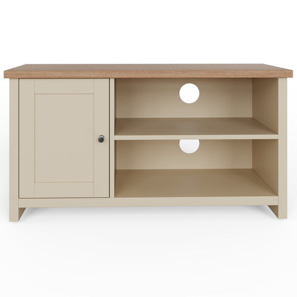 GFW Lancaster Single Door 2 Shelf Cream Small TV Cabinet Image 4